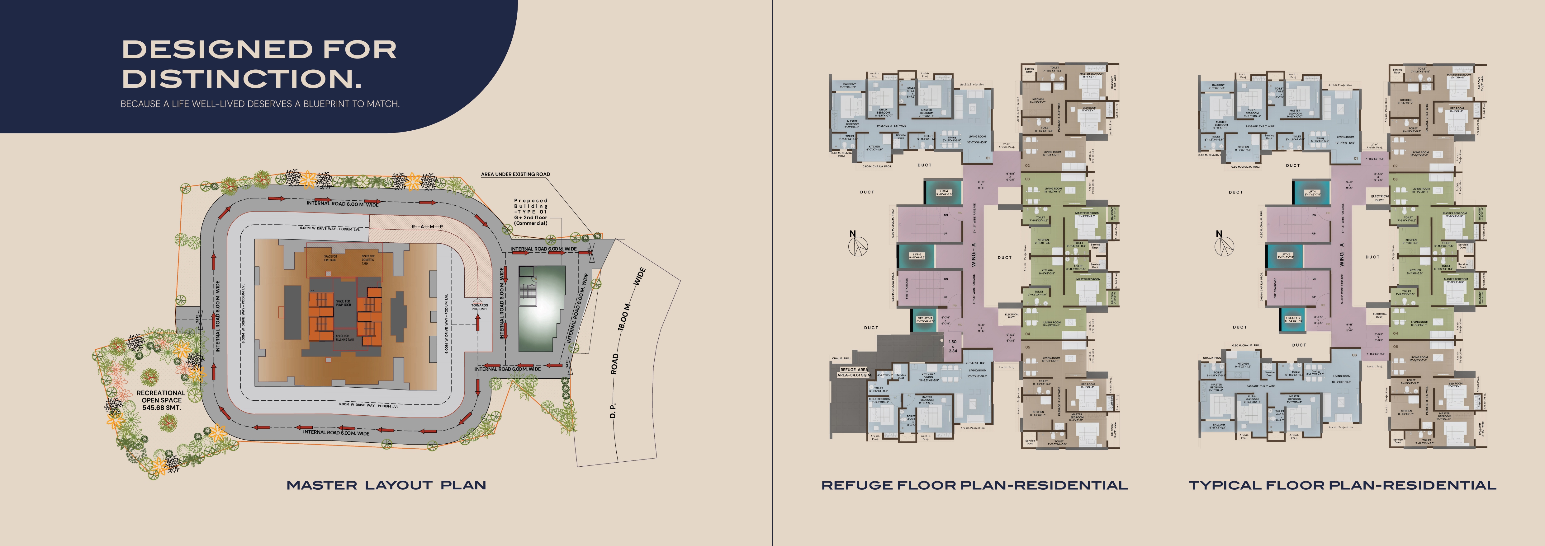 3BHK Floor Plan